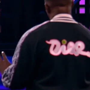 Beat Shazam S08 Jamie Foxx Patterned sleeves Black Varsity Jacket For Men and Women