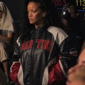 Belgium Rihanna Martine Leather Jacket