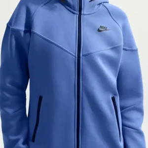 Blue Nike Sportswear Tech Fleece Windrunner Jacket