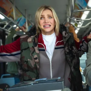 Cameron Diaz Bad Day Camo Hooded Vest On Sale