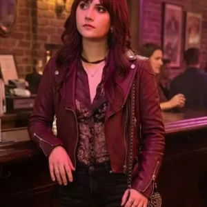 Charlie Harper Emilia Jones Biker Jacket