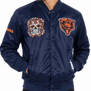 Chicago Bears Dia De Muertos Eternal Skull Jacket