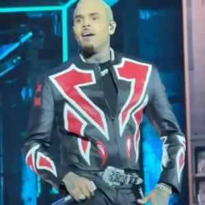 Chris Brown R&B Tour Toronto Red And Black Jacket