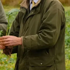 Clarkson’s Farm Charlie Ireland Olive Green Cotton Utility Field Jacket