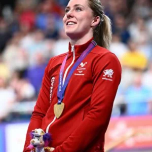 Commonwealth Games 2026 Emma Finucane Red Full-Zip Track Jacket Sale