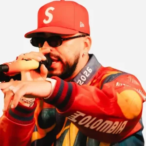 Comuna 13 Medellin 2026 Ryan Castro Red Leather Jacket