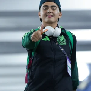 Concacaf Championship quarter-final Mexican U-20 Team Adidas Green Taining Jacket