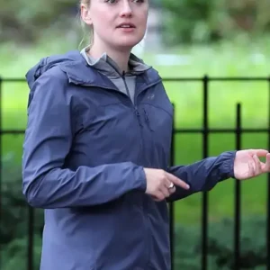 Dakota Fanning TV Series Ella Morgan S01 Grey Jacket