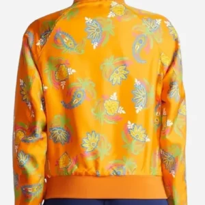 Deborah Vance Hacks S02 Jean Smart Orange Floral Print Jacket For Sale