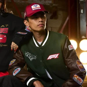 Disney Formula 1 Lightning McQueen Varsity Jacket