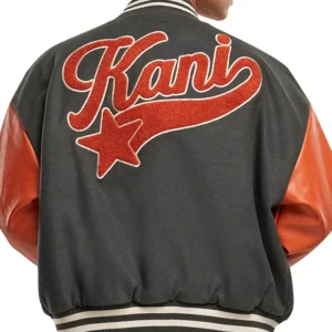 Gemma Jay TV Ted Lasso S04 Abbie Hern Black and Red Wool Varsity Jacket On Sale
