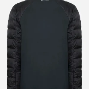 Hackett Aston Martin Apex Black Moto Jacket For Men and Women