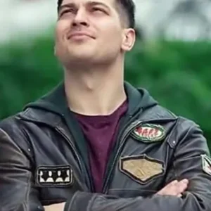Hakan Demir The Protector Vintage Distressed Brown Leather Military Bomber Jacket