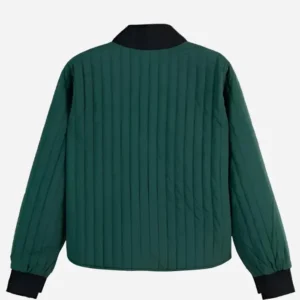 Hannah Waddingham TV Series Ride or Die 2026 Green Quilted Bomber Jacket Sale