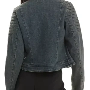 Hannah Waddingham TV Series Ride or Die 2026 Judith Denim Racer Jacket For Sale