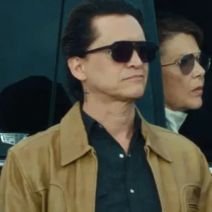 Harris Dutch Lucky 2026 Clifton Collins Jr. Tan Leather Jacket