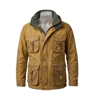 Heart of the Beast 2026 Brad Pitt Hunting Coat Front Look