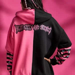 Hello Kitty And Friends Halloween Split Twofer Girls Oversized Hoodie For Sale
