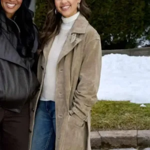 Honest Renovations S04 Jessica Alba Suede Coat