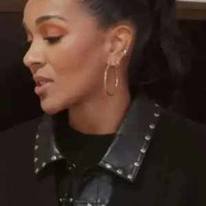 Honest Renovations S04 Lizzie Mathis Black Leather Jacket