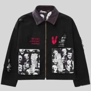 Horror Film Reversible Denim Jacket
