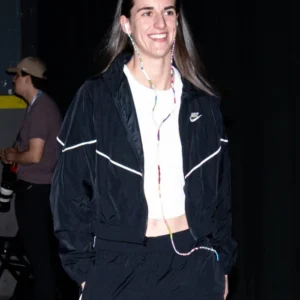 Indiana fever Caitlin Clark Black Jacket