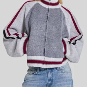 Jaded London Team 85 Knitted Bomber Jacket