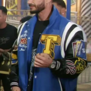 Jersey Shore Family Vacation Pauly D Blue Bomber Jacket