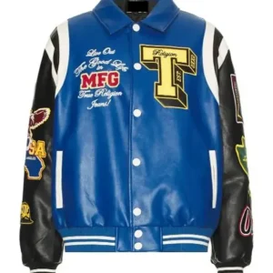 Jersey Shore TV Series Family Vacation S09 Pauly D Blue Bomber Jacket On Sale