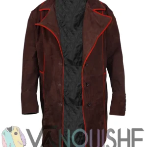 Johnny Depp Alice in Wonderland Mad Hatter Brown Suede Leather Coat For Men and Women