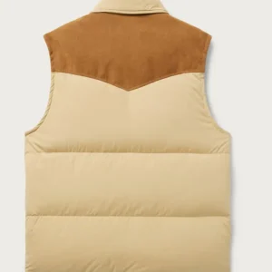 Josh Duhamel TV Series Ransom Canyon S2 Staten Kirkland Beige and Brown Puffer Vest