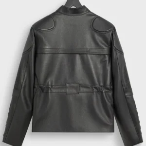 Kith x BMW Dewitt Black Moto Leather Jacket For Sale