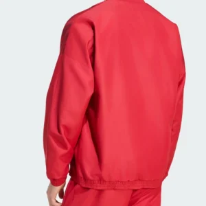 LFC Adidas Maroon Track Stadium Jacket Back Look