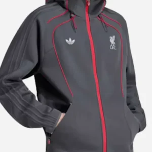 LFC Adidas Spacer Teamgeist 2026 Dark Grey Track Jacket On Sale