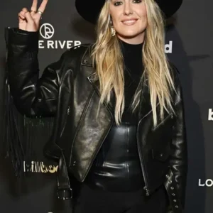 Lainey Wilson Country Power Players 2024 Fringe Leather Jacket