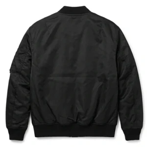 Leviticus 2026 Adrian Chiarella Black Bomber Jacket Back Look