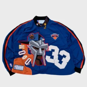 MF DOOM x New York Knicks 2026 Champions Blue Bomber Jacket