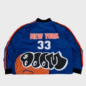MF DOOM x New York Knicks 2026 Champions Blue Bomber Jacket On Sale