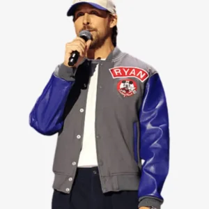 Mickey Mouse Ryan Gosling Varsity Jacket