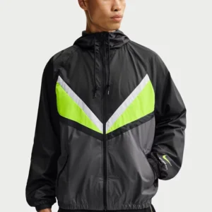 NEW Nike Sportswear Grey and Black Windrunner Jacket