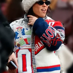 NFL Team New England Drake Maye Wife Jacket