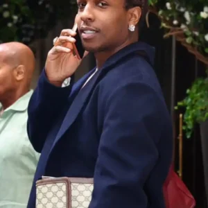 New York City 2026 A$AP Rock Navy Blue Wool Blazer On Sale