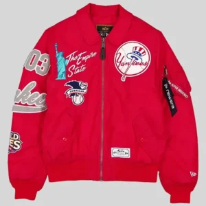 New York Yankees Alpha Industries MA-1 Flight Red Jacket