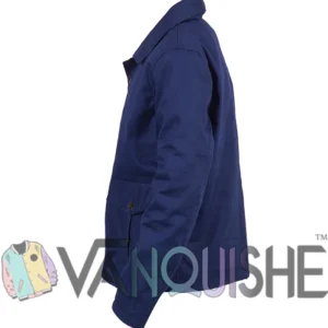 No Time To Die James Bond Blue Jacket Side Look