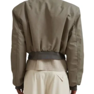 Not Suitable for Work Abby Chilukuri Bomber Jacket Back Look