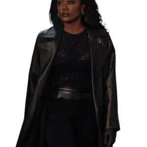 Patina Miller Power Book III Raising Kanan 2026 Raquel Thomas Black Leather Coat