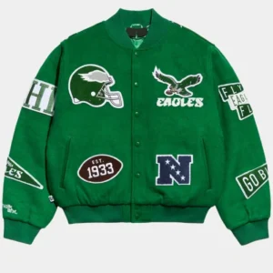 Philadelphia Eagles Chalk Line Kelly Green Pennant Jacket