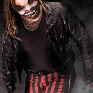 RIP Bray Wyatt WWE The Fiend Black Leather Jacket