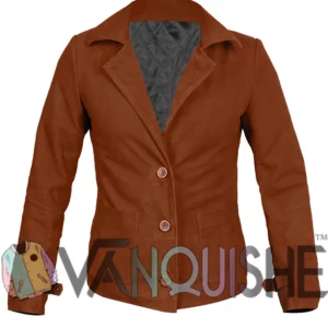 Ransom Canyon S02 Quinn O’Grady Suede Leather Jacket Front