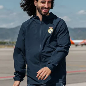 Real Madrid Blue Travel Jacket